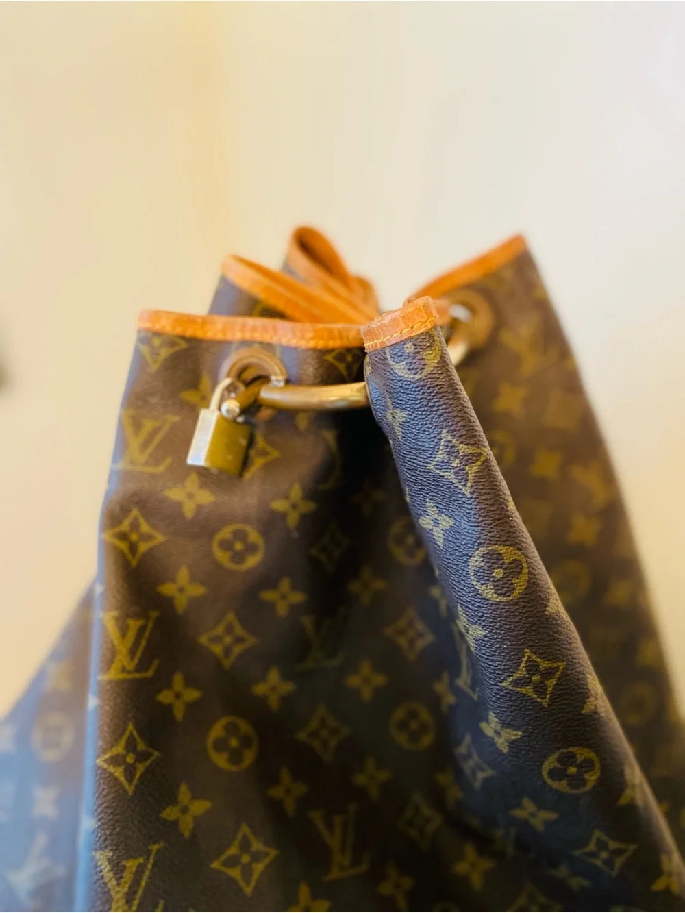 Vintage Louis Vuitton Monogram Canvas Marin Duffel Bag - Brown & Tan